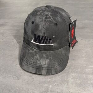 Kryptek Camo Hat Mens Black Win Logo Tactical Baseball Cap Snakeskin Hunt‎ Fish